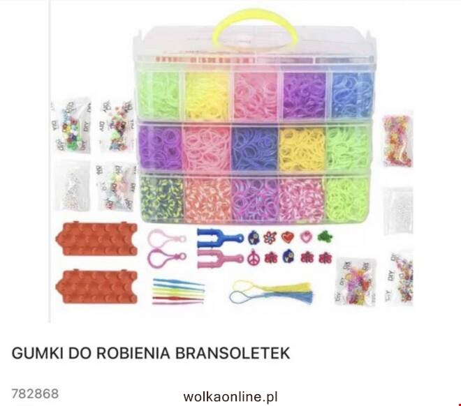 Gumki do robienia bransoletek 782868 Mix KOLOR  