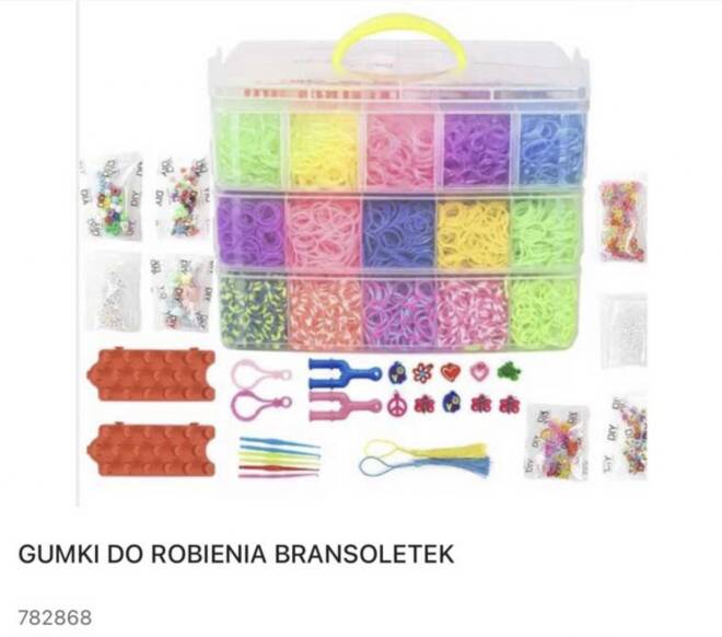 Gumki do robienia bransoletek 782868 Mix KOLOR   1