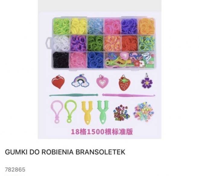 Gumki do robienia bransoletek 782865 Mix KOLOR   1