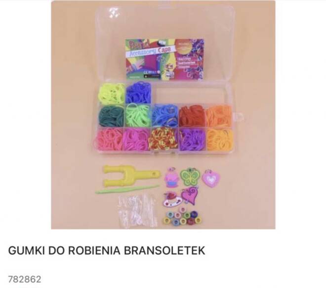 Gumki do robienia bransoletek 782862 Mix KOLOR  