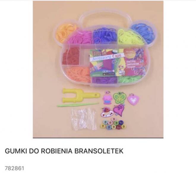 Gumki do robienia bransoletek 782861 Mix KOLOR  