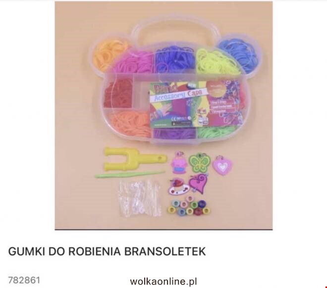 Gumki do robienia bransoletek 782861 Mix KOLOR  