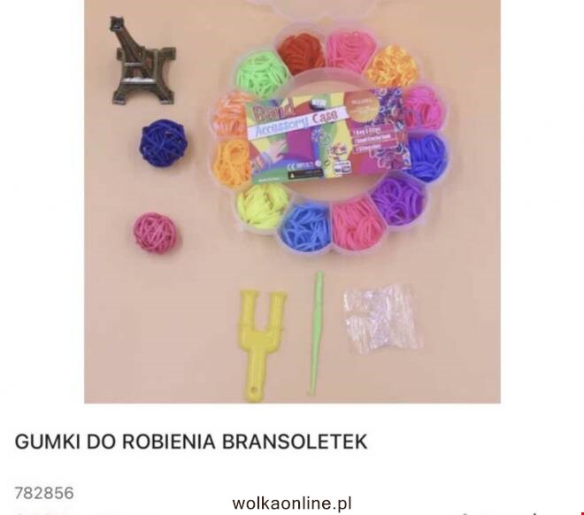 Gumki do robienia bransoletek 782856 Mix KOLOR  