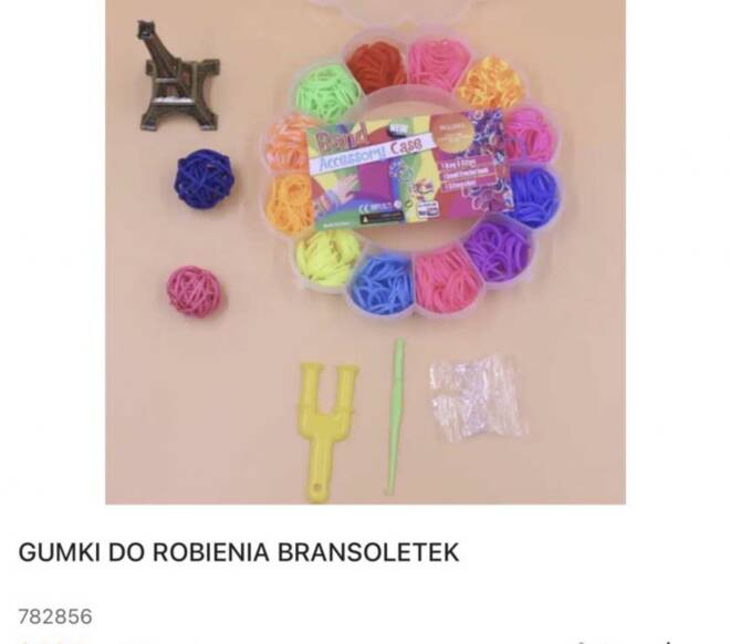Gumki do robienia bransoletek 782856 Mix KOLOR   1