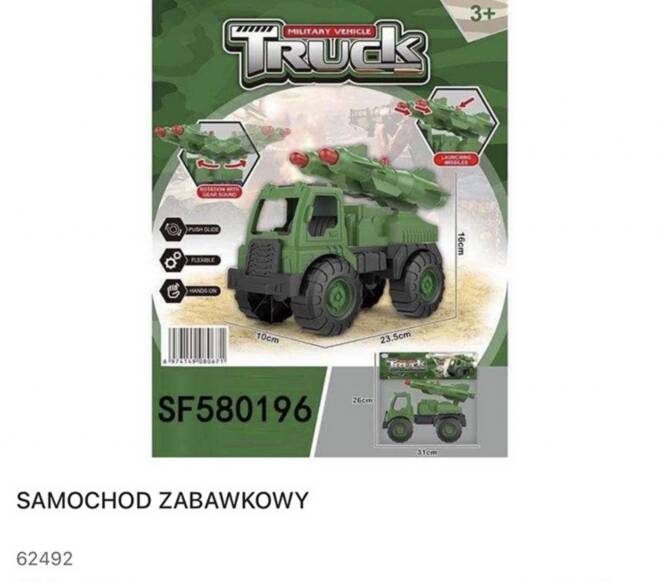 Samochod zabawkowy 62492 Mix KOLOR   1