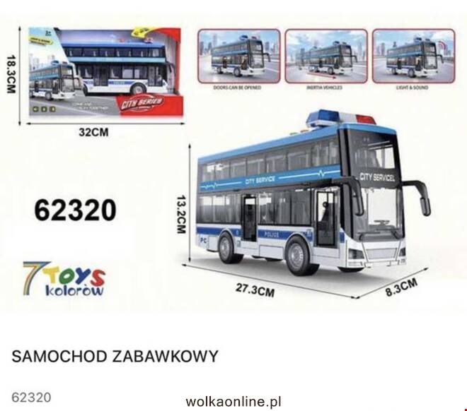 Samochod zabawkowy 62320 Mix KOLOR  