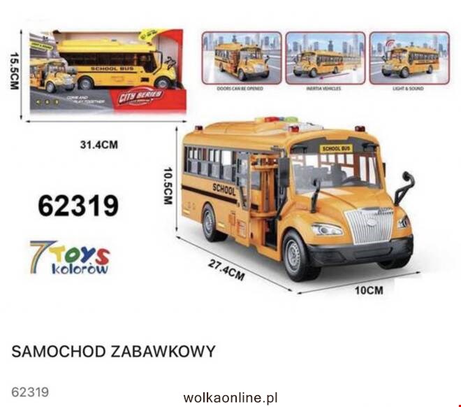 Samochod zabawkowy 62319 Mix KOLOR  