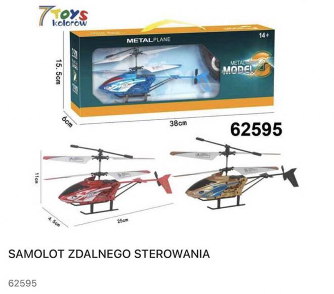 Samolot 62595 Mix KOLOR  