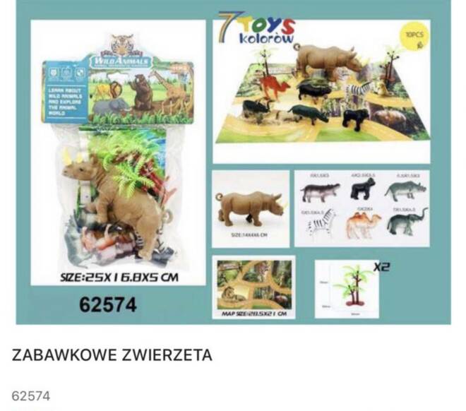 Zabawkowy 62574 Mix KOLOR  