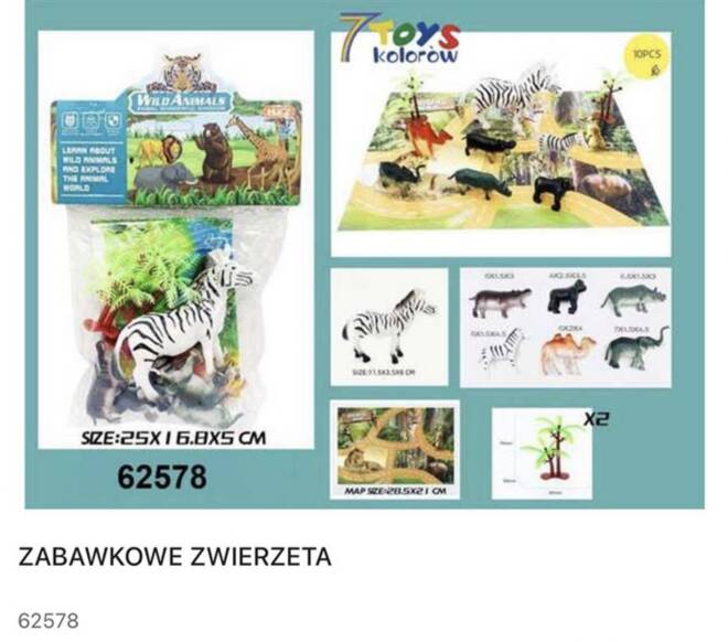 Zabawkowy 62578 Mix KOLOR   1