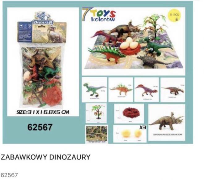 Zabawkowy 62567 Mix KOLOR  