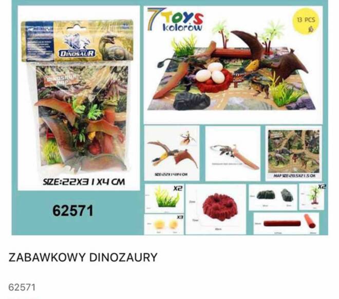 Zabawkowy 62571 Mix KOLOR  