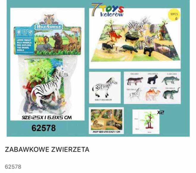 Zabawkowy 62578 Mix KOLOR  