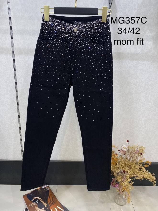 Jeansy damskie MG357C 1 kolor  34-42 1