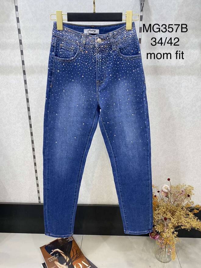 Jeansy damskie MG357B 1 kolor  34-42 1