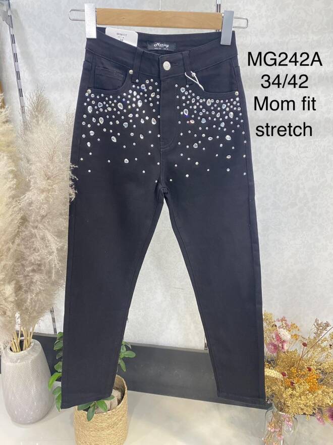 Jeansy damskie MG242A 1 kolor  34-42