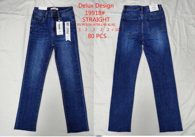 Jeansy damskie 19918 1 kolor  XS-XL