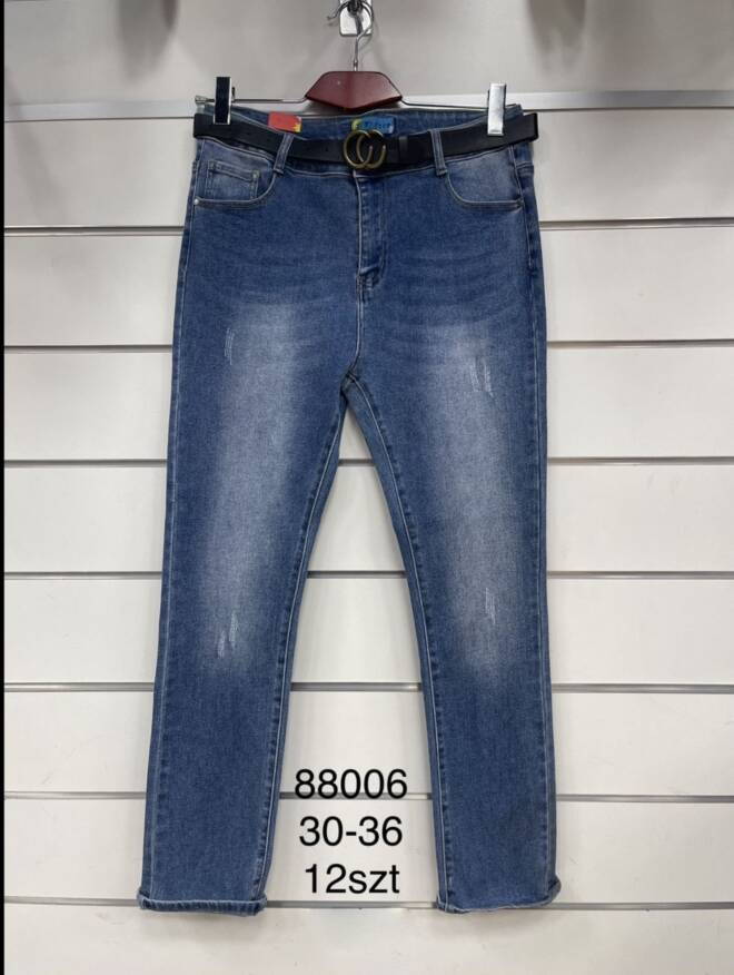 Jeansy damskie 88006 1 kolor  30-36