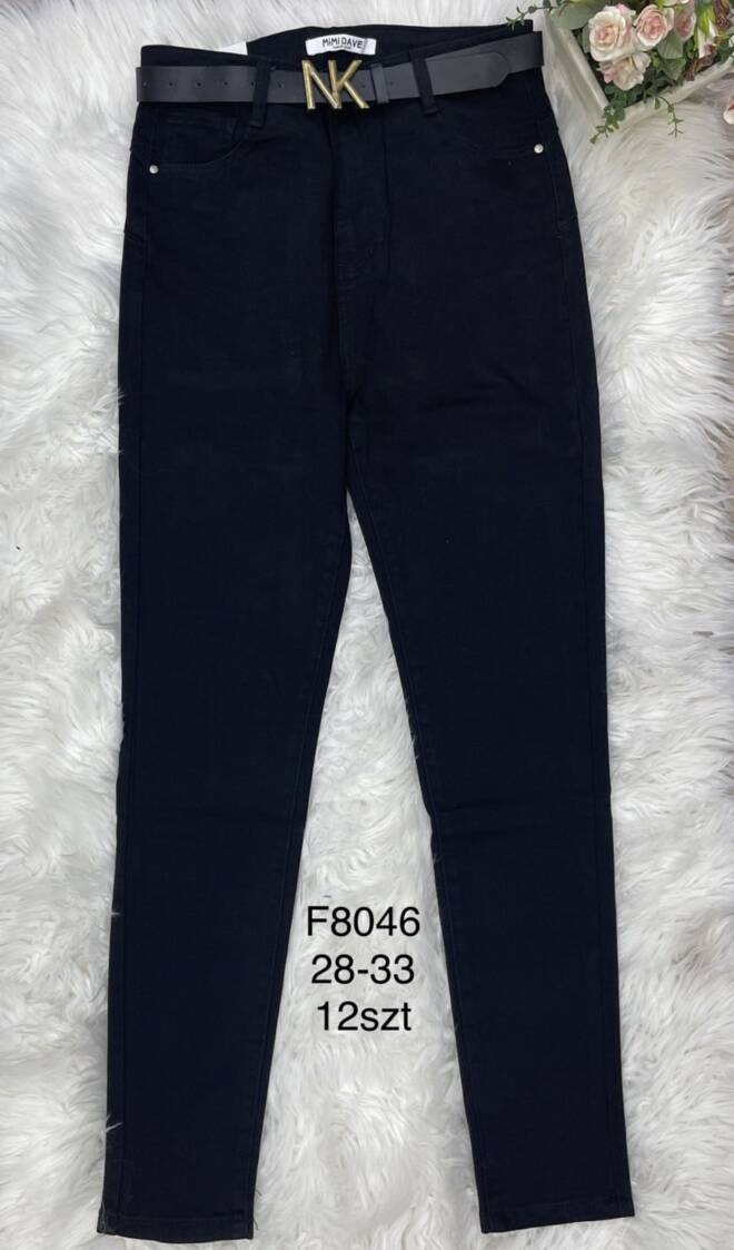 Jeansy damskie F8046 1 kolor  28-33 1