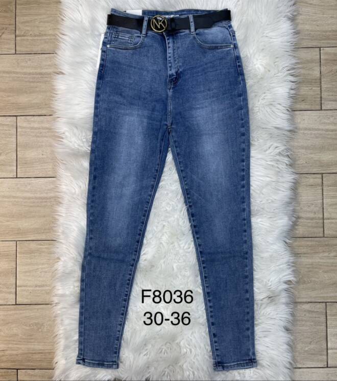 Jeansy damskie F8036 1 kolor  30-36