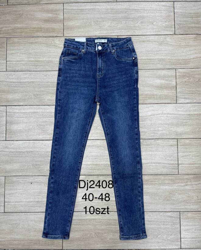 Jeansy damskie DJ2408 1 kolor  40-48 1