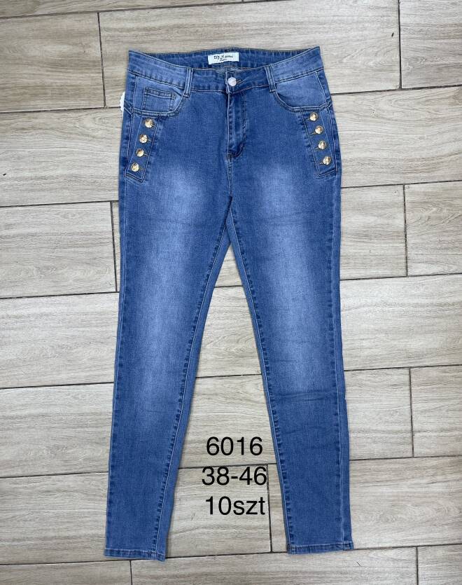Jeansy damskie 6016 1 kolor  38-46 1
