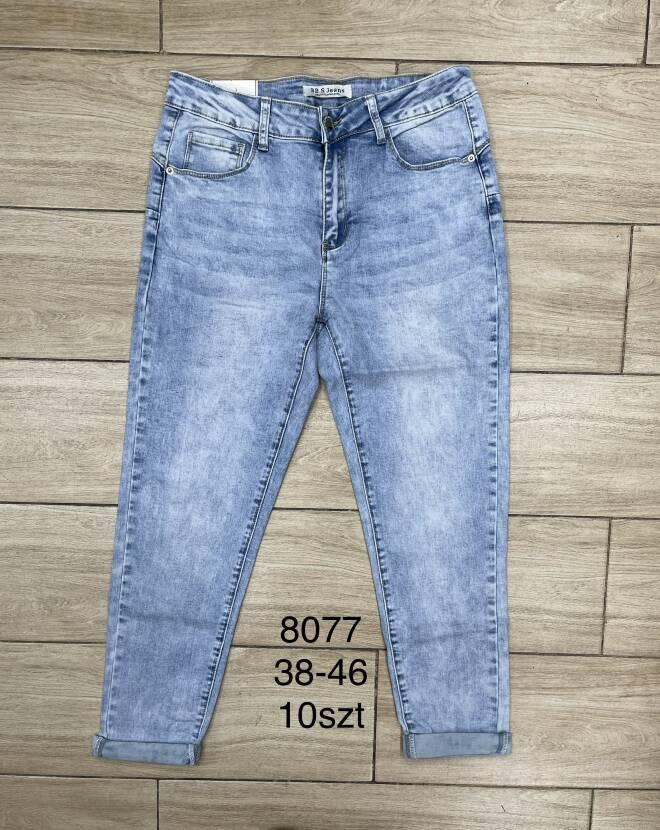 Jeansy damskie 8077 1 kolor  38-46