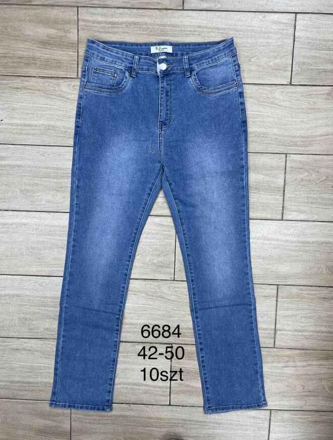 Jeansy damskie 6684 1 kolor  42-50 1