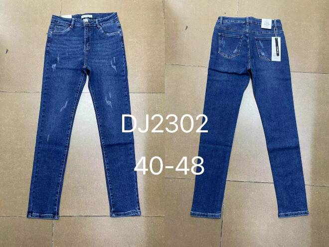 Jeansy damskie DJ2302 1 kolor  40-48 1
