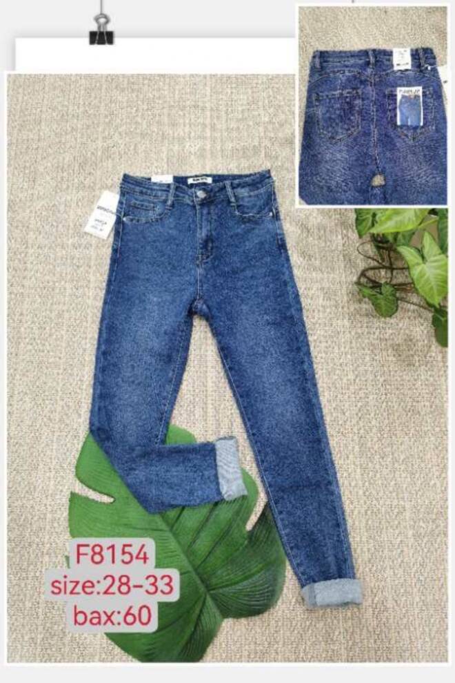 Jeansy damskie F8154 1 kolor  28-33
