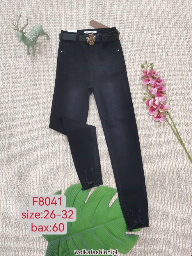 Jeansy damskie F8041 1 kolor  26-32