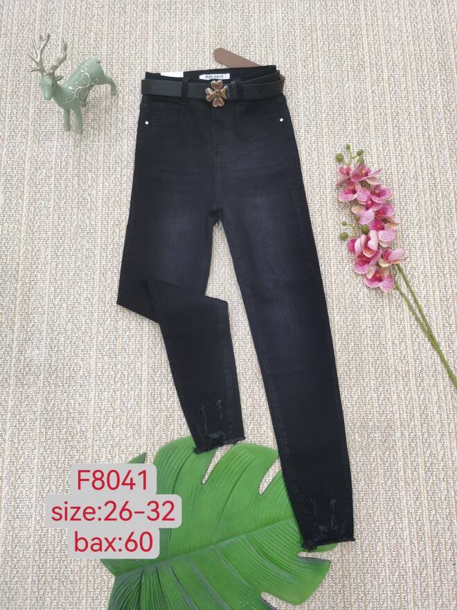 Jeansy damskie F8041 1 kolor  26-32 1