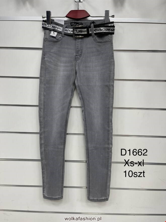 Jeansy damskie D1662 1 kolor  XS-XL