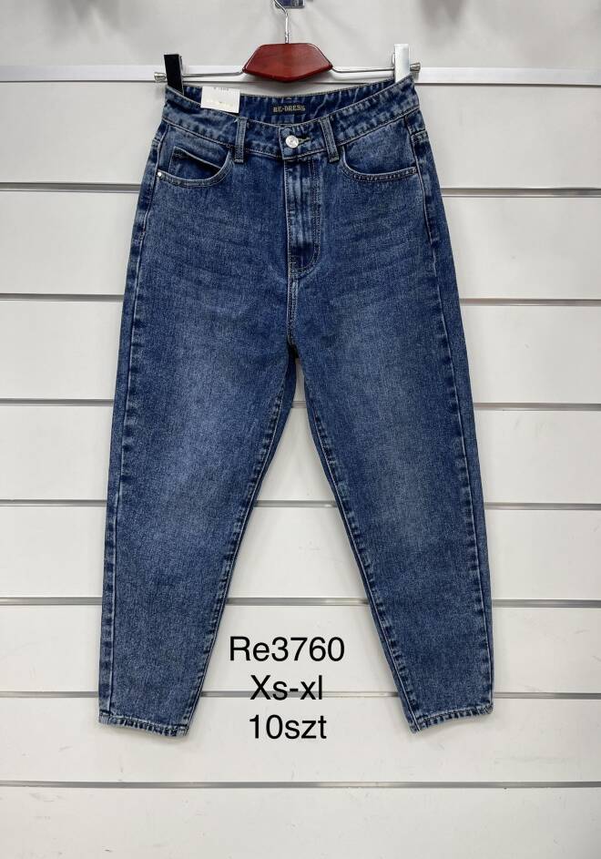 Jeansy damskie RE3760 1 kolor  XS-XL 1