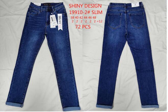 Jeansy damskie 19910-2 1 kolor  38-48