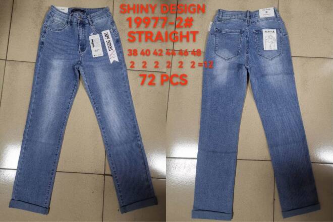 Jeansy damskie 19977-2 1 kolor  38-48 1