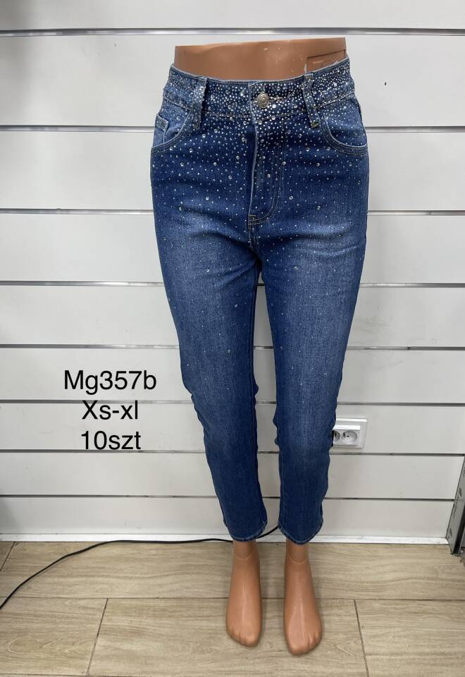 Jeansy damskie MG357B 1 kolor  XS-XL