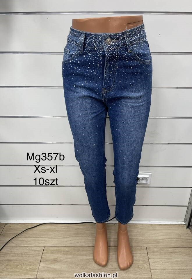 Jeansy damskie MG357B 1 kolor  XS-XL