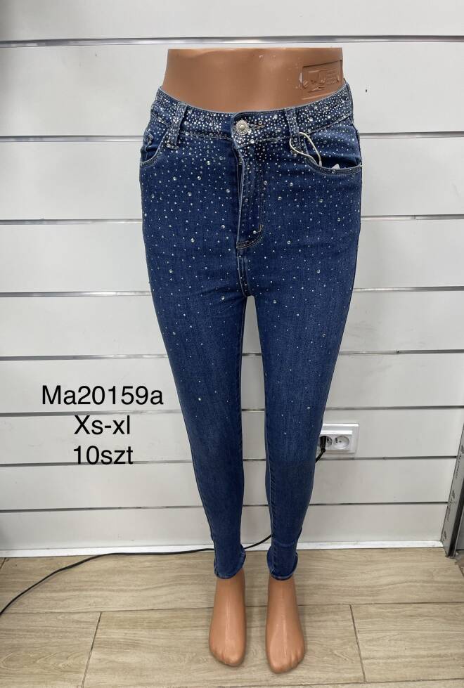 Jeansy damskie MA21059A 1 kolor  XS-XL