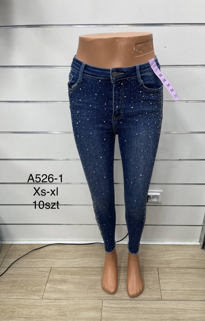 Jeansy damskie A526-1 1 kolor  XS-XL 1