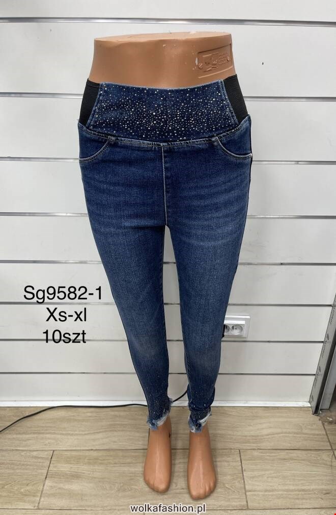 Jeansy damskie SG9582-1 1 kolor  XS-XL