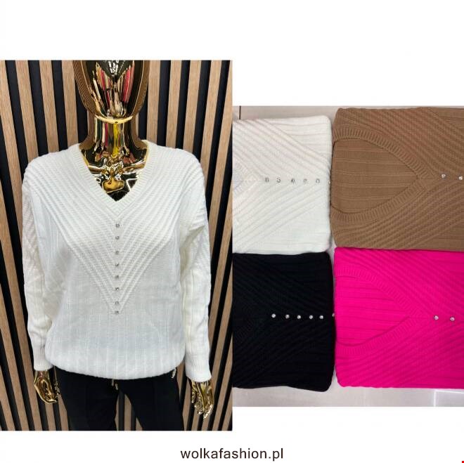 Sweter damskie 2906 Mix KOLOR  Standard (Towar Tureckie)