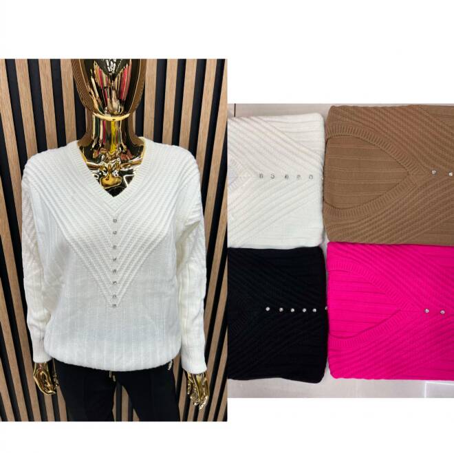 Sweter damskie 2906 Mix KOLOR  Standard (Towar Tureckie) 1