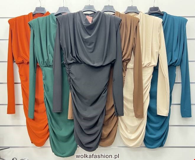 Sukienka damskie 2912 Mix KOLOR  Standard (Towar Włoskie)