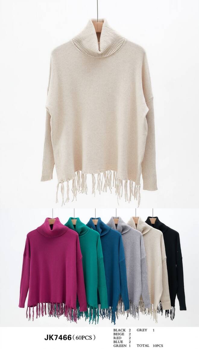 Sweter damskie JK7466 Mix KOLOR  Standard (Towar Włoskie)