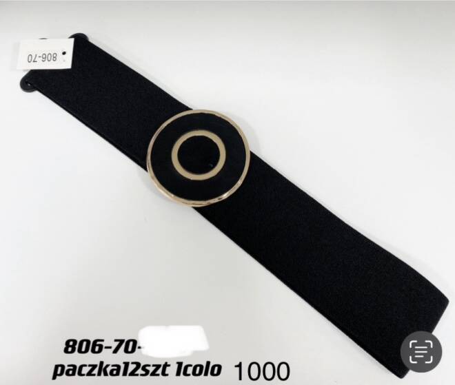 Pasek damskie 806-70 1 kolor  Standard (Towar Tureckie)