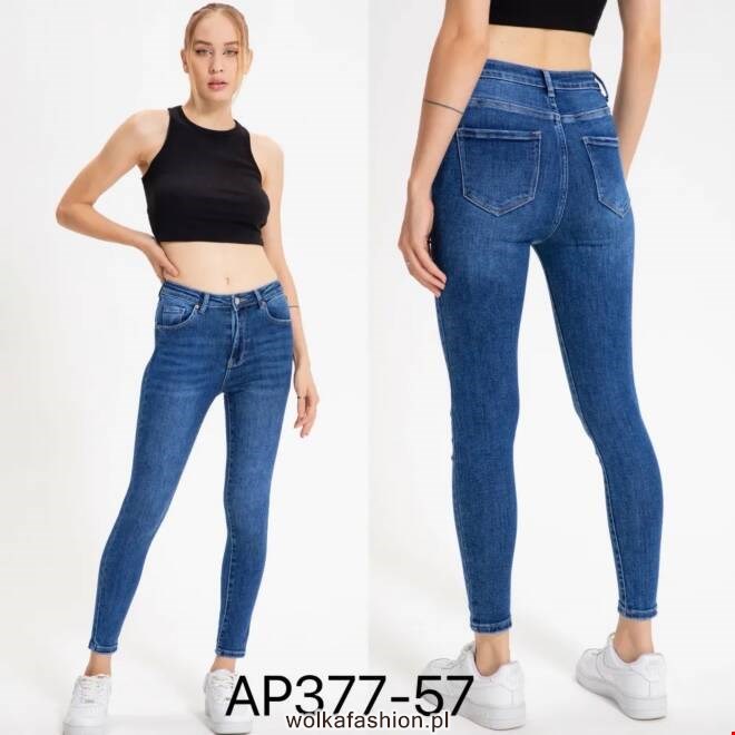 Jeansy damskie AP377-57 1 kolor  34-42