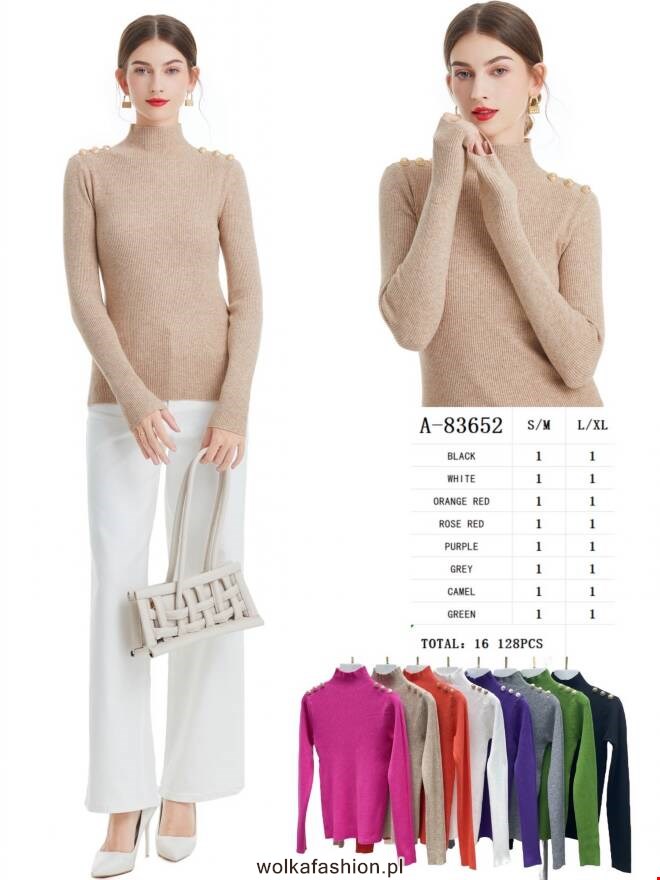 Sweter damskie A-83652 Mix KOLOR  S/M-L/XL