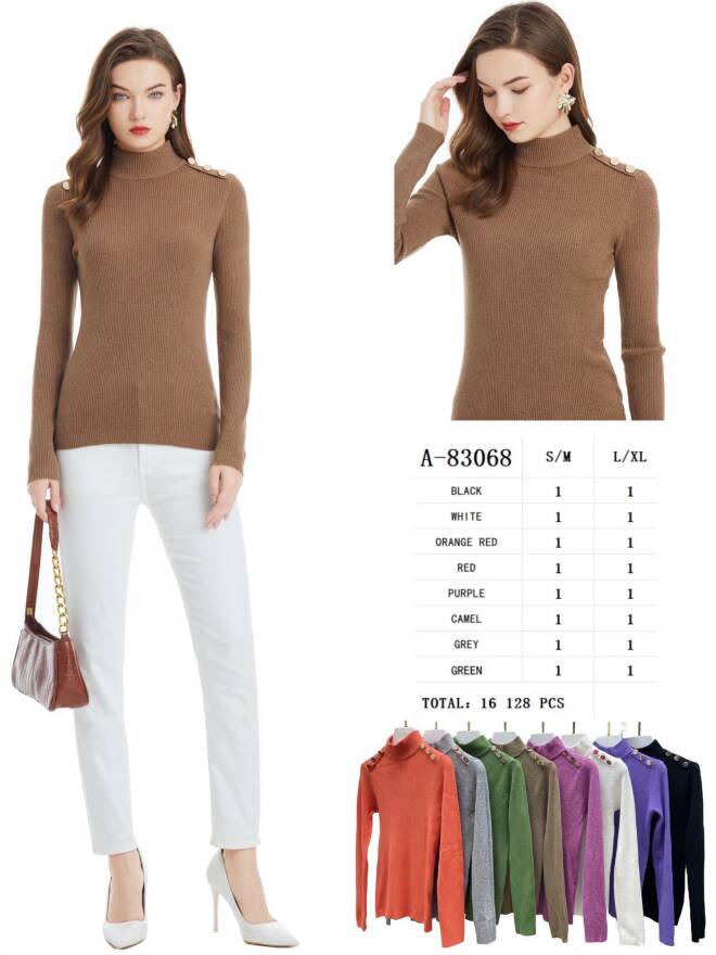 Sweter damskie A-83068 Mix KOLOR  S/M-L/XL 1