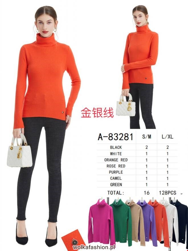 Sweter damskie A-83281 Mix KOLOR  S/M-L/XL